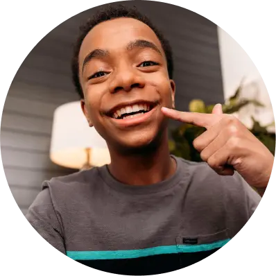 png image card boy pointing at aligners alignerinvisalign png image card boy pointing at aligners alignerinvisalign